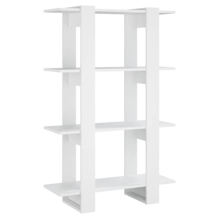 vidaXL Bücherregal/Raumteiler Weiß 80x30x123,5 cm