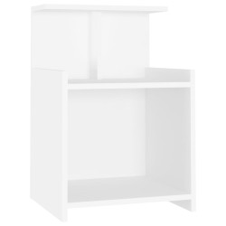 vidaXL Nachttisch Weiß 40x35x60 cm Holzwerkstoff