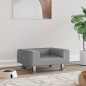 vidaXL Hundebett Hellgrau 50x40x26,5 cm Samt vidaXL Hundebett Hellgrau 50x40x26,5 cm Samt