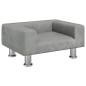 vidaXL Hundebett Hellgrau 50x40x26,5 cm Samt vidaXL Hundebett Hellgrau 50x40x26,5 cm Samt