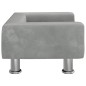 vidaXL Hundebett Hellgrau 50x40x26,5 cm Samt vidaXL Hundebett Hellgrau 50x40x26,5 cm Samt