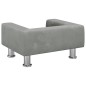 vidaXL Hundebett Hellgrau 50x40x26,5 cm Samt vidaXL Hundebett Hellgrau 50x40x26,5 cm Samt