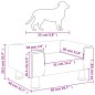 vidaXL Hundebett Hellgrau 50x40x26,5 cm Samt vidaXL Hundebett Hellgrau 50x40x26,5 cm Samt