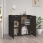 vidaXL Sideboard Schwarz 80x36x75 cm Holzwerkstoff vidaXL Sideboard Schwarz 80x36x75 cm Holzwerkstoff