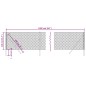 vidaXL Maschendrahtzaun Anthrazit 1,1x10 m vidaXL Maschendrahtzaun Anthrazit 1,1x10 m