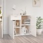 vidaXL Sideboard Hochglanz-Weiß 80x36x75 cm Holzwerkstoff vidaXL Sideboard Hochglanz-Weiß 80x36x75 cm Holzwerkstoff