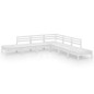 vidaXL 7-tlg. Garten-Lounge-Set Massivholz Kiefer Weiß vidaXL 7-tlg. Garten-Lounge-Set Massivholz Kiefer Weiß