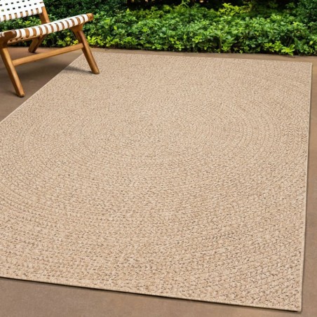 vidaXL Teppich 160x230 cm Jute-Optik Innen und Außen