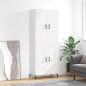 Highboard Weiß 69,5x34x180 cm Holzwerkstoff Highboard Weiß 69,5x34x180 cm Holzwerkstoff