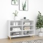 vidaXL Sideboard Hochglanz-Weiß 103,5x35x70 cm Holzwerkstoff vidaXL Sideboard Hochglanz-Weiß 103,5x35x70 cm Holzwerkstoff