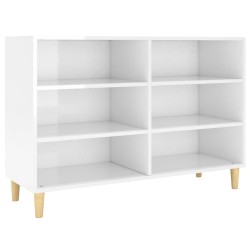vidaXL Sideboard Hochglanz-Weiß 103,5x35x70 cm Holzwerkstoff