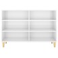 vidaXL Sideboard Hochglanz-Weiß 103,5x35x70 cm Holzwerkstoff vidaXL Sideboard Hochglanz-Weiß 103,5x35x70 cm Holzwerkstoff