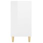 vidaXL Sideboard Hochglanz-Weiß 103,5x35x70 cm Holzwerkstoff vidaXL Sideboard Hochglanz-Weiß 103,5x35x70 cm Holzwerkstoff