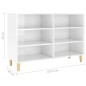 vidaXL Sideboard Hochglanz-Weiß 103,5x35x70 cm Holzwerkstoff vidaXL Sideboard Hochglanz-Weiß 103,5x35x70 cm Holzwerkstoff