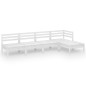 vidaXL 5-tlg. Garten-Lounge-Set Massivholz Kiefer Weiß vidaXL 5-tlg. Garten-Lounge-Set Massivholz Kiefer Weiß
