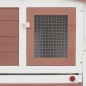 vidaXL Großer Kaninchenstall Braun und Weiß 204x45x85 cm Holz vidaXL Großer Kaninchenstall Braun und Weiß 204x45x85 cm Holz