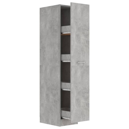 vidaXL Apothekerschrank Betongrau 30x42,5x150 cm Holzwerkstoff