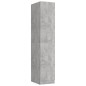 vidaXL Apothekerschrank Betongrau 30x42,5x150 cm Holzwerkstoff vidaXL Apothekerschrank Betongrau 30x42,5x150 cm Holzwerkstoff