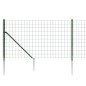 vidaXL Maschendrahtzaun mit Bodenhülsen Grün 1x25 m vidaXL Maschendrahtzaun mit Bodenhülsen Grün 1x25 m