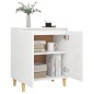 vidaXL Sideboard mit Massivholz-Beinen Weiß 60x35x70 cm Holzwerkstoff vidaXL Sideboard mit Massivholz-Beinen Weiß 60x35x70 cm Holzwerkstoff