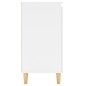vidaXL Sideboard mit Massivholz-Beinen Weiß 60x35x70 cm Holzwerkstoff vidaXL Sideboard mit Massivholz-Beinen Weiß 60x35x70 cm Holzwerkstoff