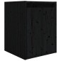 vidaXL TV-Schränke 6 Stk. Schwarz Massivholz Kiefer vidaXL TV-Schränke 6 Stk. Schwarz Massivholz Kiefer