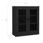 vidaXL Büroschrank mit Pflanzkasten Anthrazit 90x40x128 cm Stahl vidaXL Büroschrank mit Pflanzkasten Anthrazit 90x40x128 cm Stahl