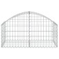 vidaXL Gabione mit Hochbogen 100x50x40/60 cm Verzinktes Eisen vidaXL Gabione mit Hochbogen 100x50x40/60 cm Verzinktes Eisen