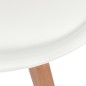 vidaXL Esszimmerstühle 2 Stk. Weiß Kunststoff vidaXL Esszimmerstühle 2 Stk. Weiß Kunststoff
