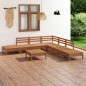 vidaXL 8-tlg. Garten-Lounge-Set Massivholz Kiefer Honigbraun vidaXL 8-tlg. Garten-Lounge-Set Massivholz Kiefer Honigbraun
