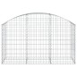 vidaXL Gabione mit Hochbogen 150x50x80/100 cm Verzinktes Eisen vidaXL Gabione mit Hochbogen 150x50x80/100 cm Verzinktes Eisen