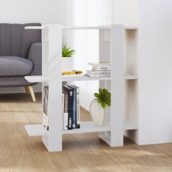 vidaXL Bücherregal/Raumteiler Weiß 80x30x87 cm