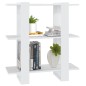vidaXL Bücherregal/Raumteiler Weiß 80x30x87 cm vidaXL Bücherregal/Raumteiler Weiß 80x30x87 cm