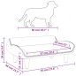 vidaXL Hundebett Schwarz 70x40x24 cm Stoff vidaXL Hundebett Schwarz 70x40x24 cm Stoff