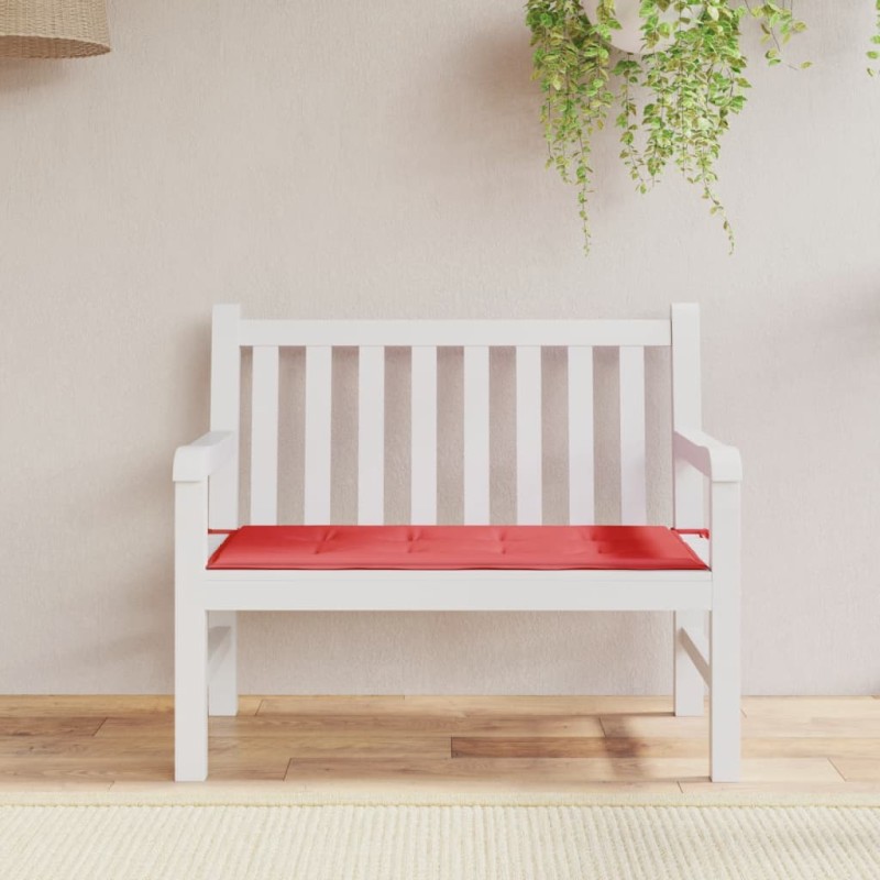 Gartenbank-Auflage Rot 120x50x3 cm Oxford-Gewebe Gartenbank-Auflage Rot 120x50x3 cm Oxford-Gewebe