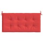Gartenbank-Auflage Rot 120x50x3 cm Oxford-Gewebe Gartenbank-Auflage Rot 120x50x3 cm Oxford-Gewebe