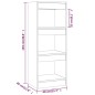 vidaXL Bücherregal/Raumteiler Hochglanz-Weiß 40x30x103cm Holzwerkstoff vidaXL Bücherregal/Raumteiler Hochglanz-Weiß 40x30x103cm Holzwerkstoff