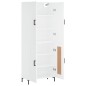 Highboard Weiß 69,5x34x180 cm Holzwerkstoff Highboard Weiß 69,5x34x180 cm Holzwerkstoff