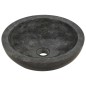 vidaXL Waschtisch mit Marmorwaschbecken Schwarz Massivholz Teak vidaXL Waschtisch mit Marmorwaschbecken Schwarz Massivholz Teak