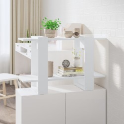 vidaXL Bücherregal/Raumteiler Weiß 80x30x51 cm