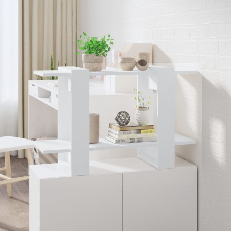 vidaXL Bücherregal/Raumteiler Weiß 80x30x51 cm
