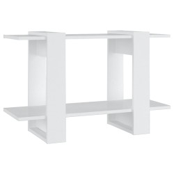 vidaXL Bücherregal/Raumteiler Weiß 80x30x51 cm