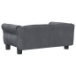 vidaXL Hundebett Dunkelgrau 70x45x30 cm Samt vidaXL Hundebett Dunkelgrau 70x45x30 cm Samt