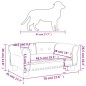 vidaXL Hundebett Dunkelgrau 70x45x30 cm Samt vidaXL Hundebett Dunkelgrau 70x45x30 cm Samt
