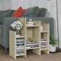 vidaXL Regalschrank Sonoma-Eiche 60x26x60 cm Holzwerkstoff vidaXL Regalschrank Sonoma-Eiche 60x26x60 cm Holzwerkstoff