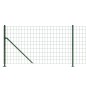 vidaXL Maschendrahtzaun mit Bodenflansch Grün 1x25 m vidaXL Maschendrahtzaun mit Bodenflansch Grün 1x25 m