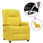 vidaXL Relaxsessel Elektrisch Gelb Stoff vidaXL Relaxsessel Elektrisch Gelb Stoff