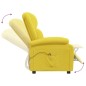 vidaXL Relaxsessel Elektrisch Gelb Stoff vidaXL Relaxsessel Elektrisch Gelb Stoff
