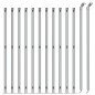 vidaXL Maschendrahtzaun mit Bodenflansch Silbern 0,8x25 m vidaXL Maschendrahtzaun mit Bodenflansch Silbern 0,8x25 m