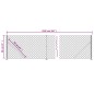 vidaXL Maschendrahtzaun mit Bodenflansch Silbern 0,8x25 m vidaXL Maschendrahtzaun mit Bodenflansch Silbern 0,8x25 m